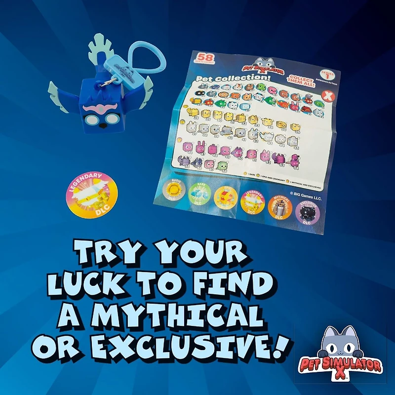 Pet Simulator X Collector Clip Blind Bag Series 1
