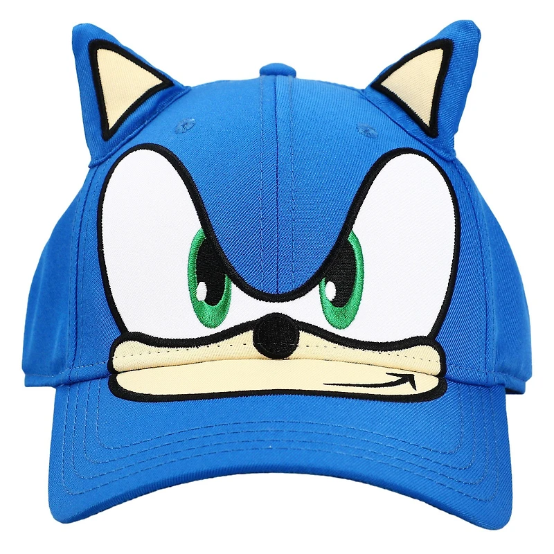 Sonic the Hedgehog Structured Traditional Adjustable Hat with 3D Ears