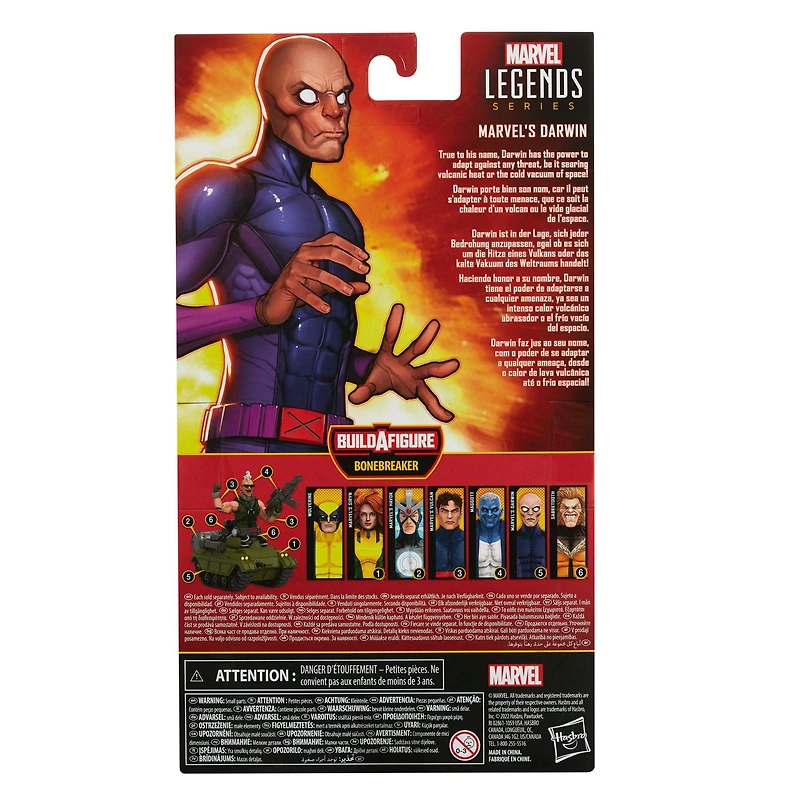 Hasbro Marvel Legends Series X-Men Marvel's Darwin 6-in Action Figure