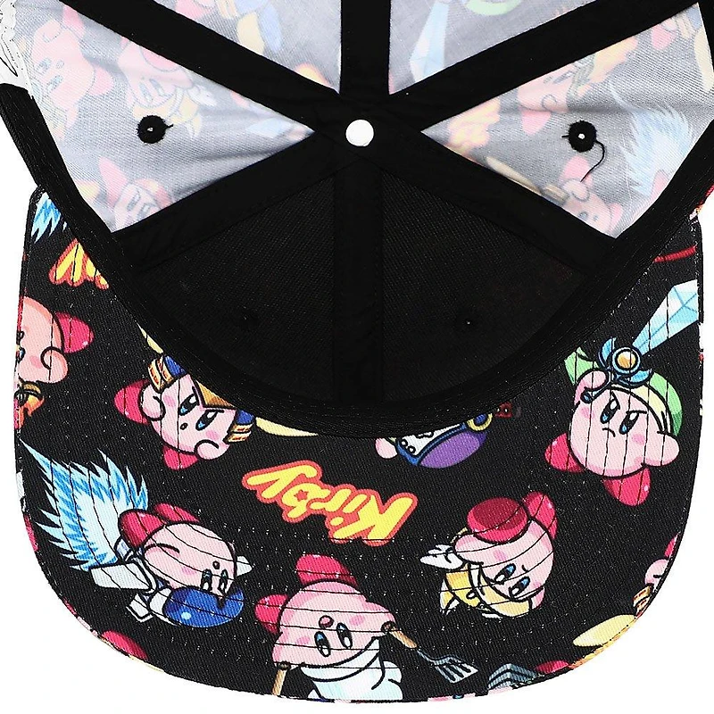Kirby Powered Up Flat Billed Baseball Hat