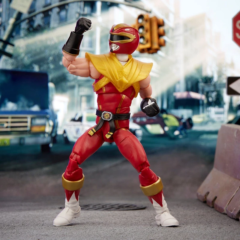 Hasbro Lightning Collection Mighty Morphin Power Rangers x Street Fighter Collab Ken Soaring Falcon Ranger 6-in Action Figure