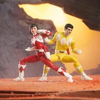 Hasbro Power Rangers Lightning Collection Mighty Morphin Red Ranger Trini and Yellow Ranger Jason GameStop Exclusive