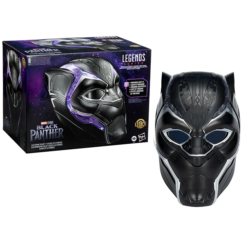 Hasbro Marvel Legends Black Panther Mask Replica with Vibranium Light Up Effects