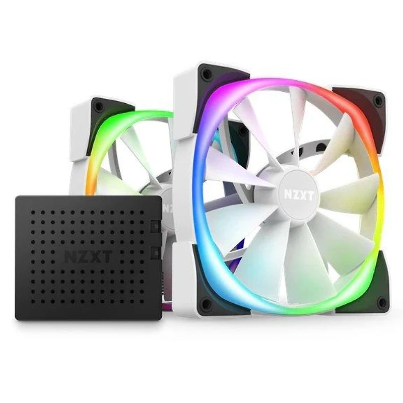 NZXT Aer RGB 2 140mm Computer Case Fan Twin Starter Pack