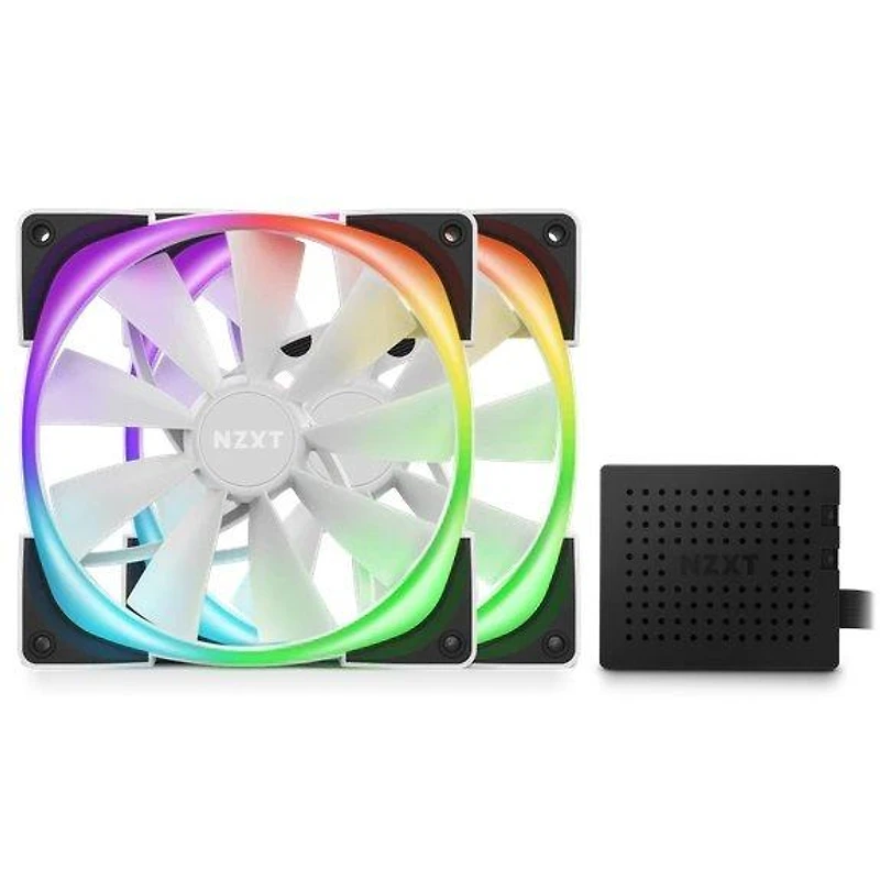 NZXT Aer RGB 2 140mm Computer Case Fan Twin Starter Pack