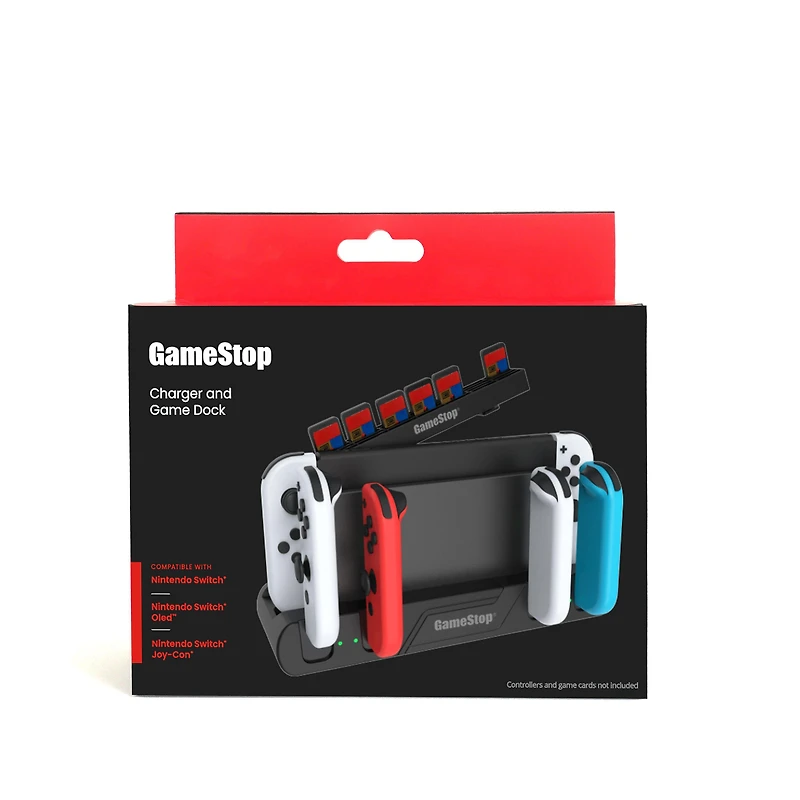 GameStop Nintendo Switch 6-in-1 Charging Dock and Game Deck