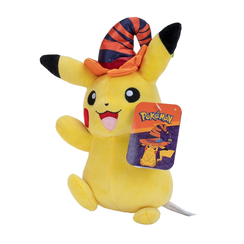 Jazwares Pokemon Halloween Pikachu with Witch Hat 8-in Plush