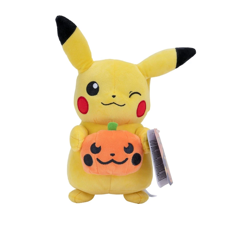 Jazwares Pokemon Halloween Pikachu with Pumpkin 8-in Plush