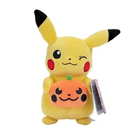 Jazwares Pokemon Halloween Pikachu with Pumpkin 8-in Plush