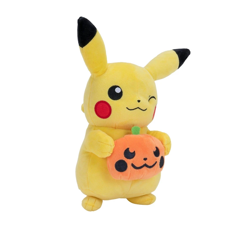 Jazwares Pokemon Halloween Pikachu with Pumpkin 8-in Plush