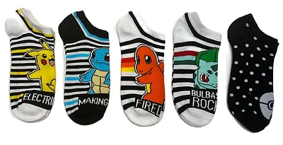Pokemon Women's Ankle Socks 5-Pack