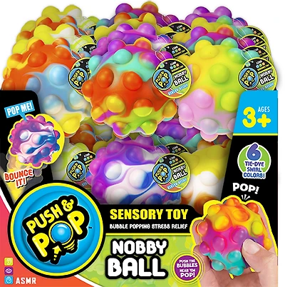 Ja-Ru Push and Pop Nobby Ball