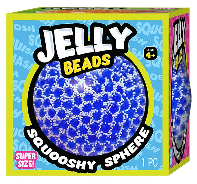 Ja-Ru Jelly Beads Big Squooshy Sphere Fidget Toy (Styles May Vary)