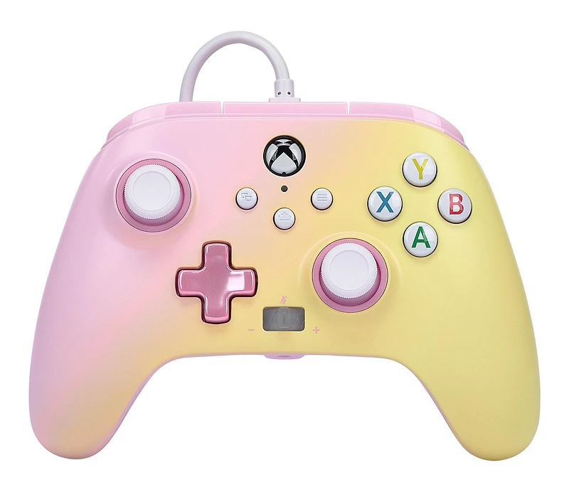 PowerA Pink Lemonade Enhanced Wired Controller for Xbox Series X and S