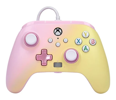 PowerA Pink Lemonade Enhanced Wired Controller for Xbox Series X and S