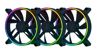 Razer Kunai Chroma 140mm PWM Performance Fan with RGB 3 Pack