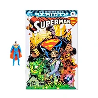 McFarlane Toys DC Direct Superman (Rebirth) 3-in Action Figure with Comic