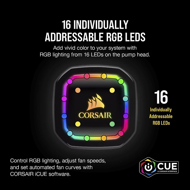 CORSAIR iCUE H100i RGB PRO XT CPU Liquid Cooler