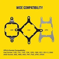 CORSAIR iCUE H100i RGB PRO XT CPU Liquid Cooler