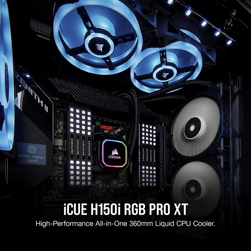 CORSAIR iCUE H150i RGB PRO XT CPU Liquid Cooler