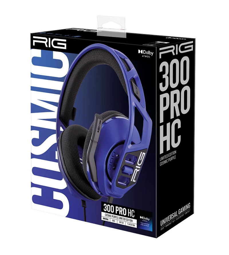 RIG 300 PRO HC Wired Universal Headset for Xbox Series X/S and Xbox One, PlayStation 4/5, and PC - Cosmic Purple