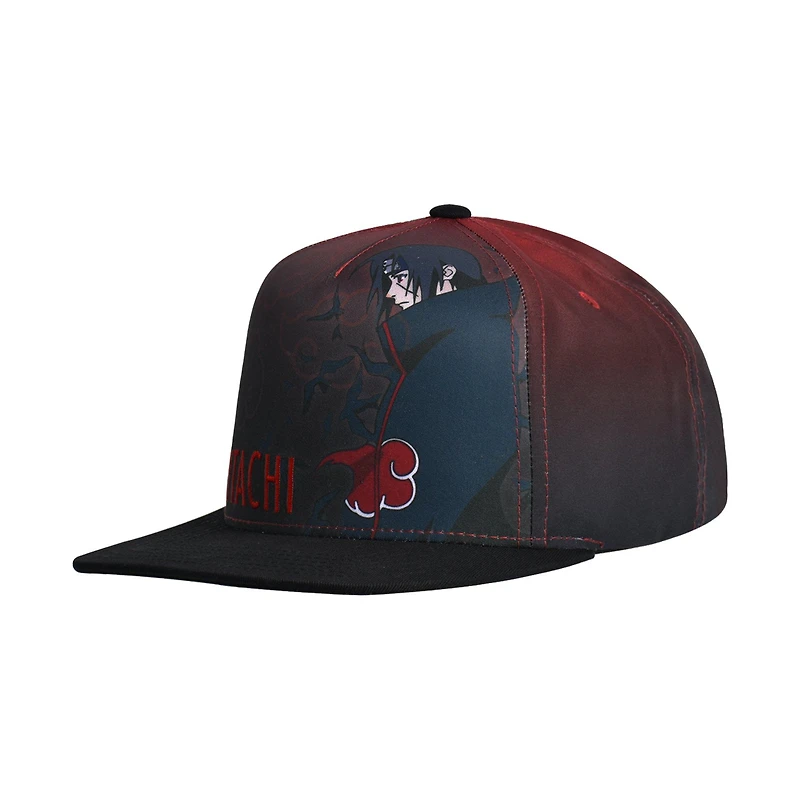 Naruto Itachi Flat Bill Snapback Trucker Hat