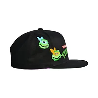 Teenage Mutant Ninja Turtles Pixelated Logo Flat Brim Snapback Hat