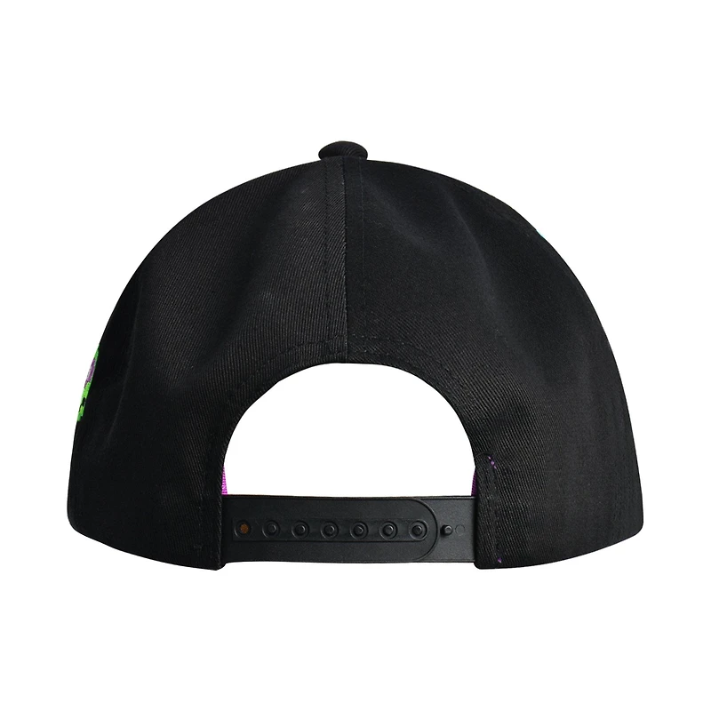 Teenage Mutant Ninja Turtles Pixelated Logo Flat Brim Snapback Hat