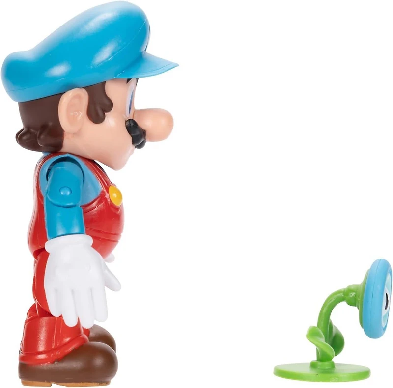 Jakks Pacific Super Mario Ice Mario 4-in Action Figure with Ice Flower