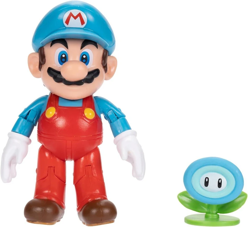 Jakks Pacific Super Mario Ice Mario 4-in Action Figure with Ice Flower