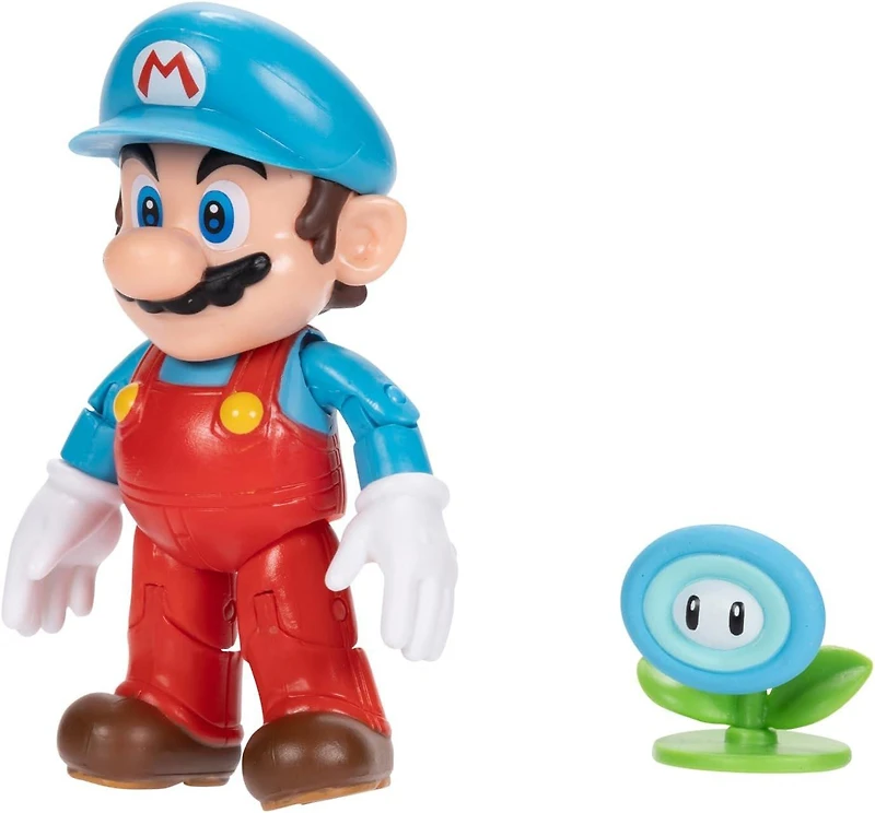 Jakks Pacific Super Mario Ice Mario 4-in Action Figure with Ice Flower