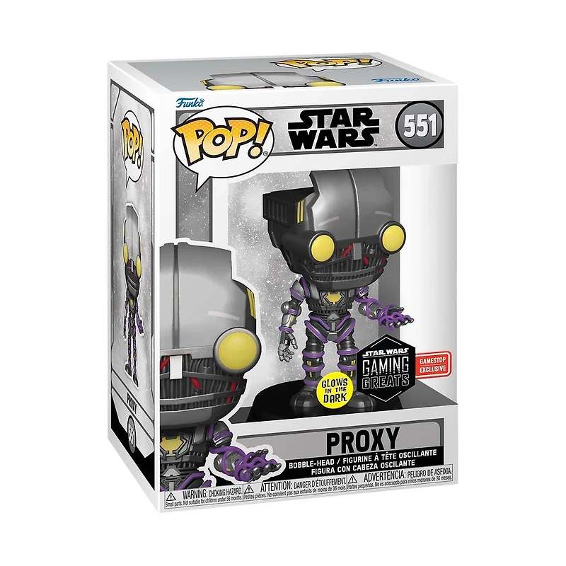 Funko POP! Star Wars Proxy 5-in Glow-in-the-Dark Vinyl Bobblehead GameStop Exclusive