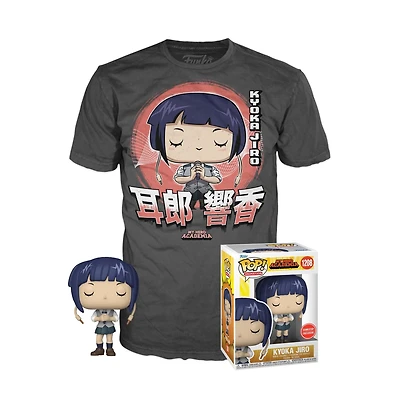 Funko POP! Animation: My Hero Academia Kyoka Jiro with Microphone Vinyl Figure and T-Shirt GameStop Exclusive