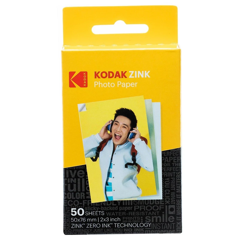 Kodak Zink Photo Paper 2x3 50-pk
