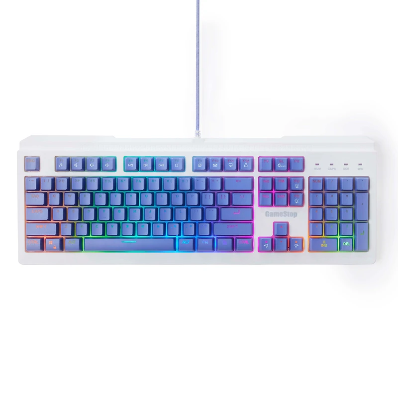 GameStop Wired Membrane RGB Gaming Keyboard and 7-Button RGB Wired Gaming Mouse Bundle