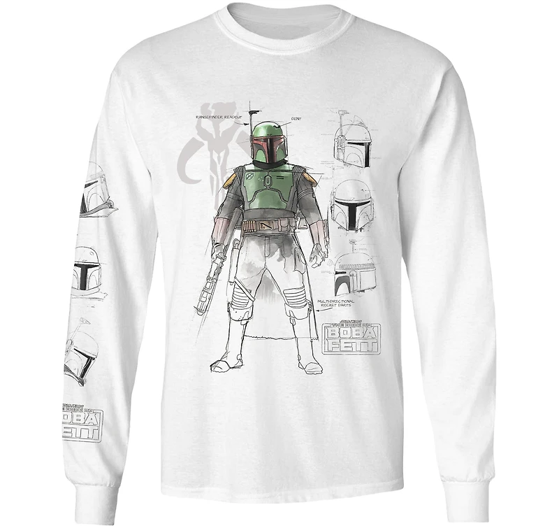 Geeknet Star Wars Boba Concepts Long Sleeve T-Shirt GameStop Exclusive