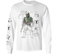Geeknet Star Wars Boba Concepts Long Sleeve T-Shirt GameStop Exclusive