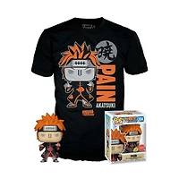 Funko POP! Animation: Naruto: Shippuden Pain Glow-in-the-Dark Vinyl Figure and T-Shirt GameStop Exclusive