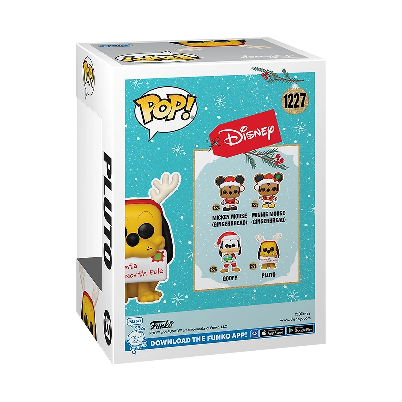 Funko POP! Disney: Holiday Pluto 3.80-in Vinyl Figure