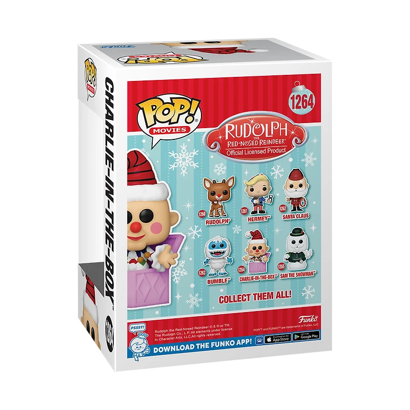 Funko POP! Movies: Rudolph the Red-Nosed Reindeer Charlie-in-the-Box 4.22-in Vinyl Figure