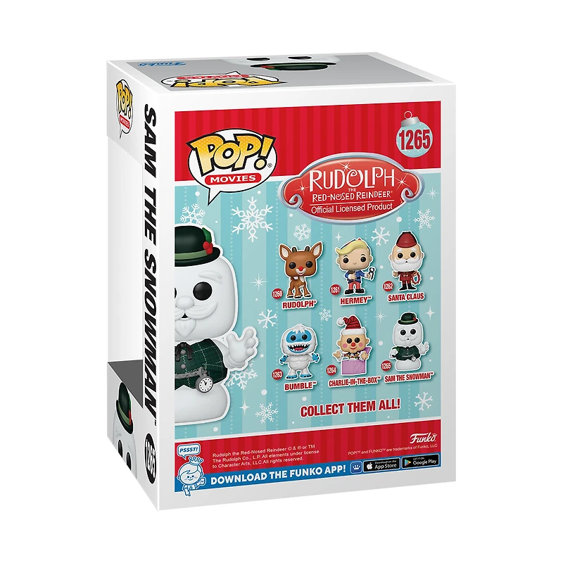Funko POP! Movies: Rudolph the Red-Nosed Reindeer Sam the Snowman 4.34-in Vinyl Figure