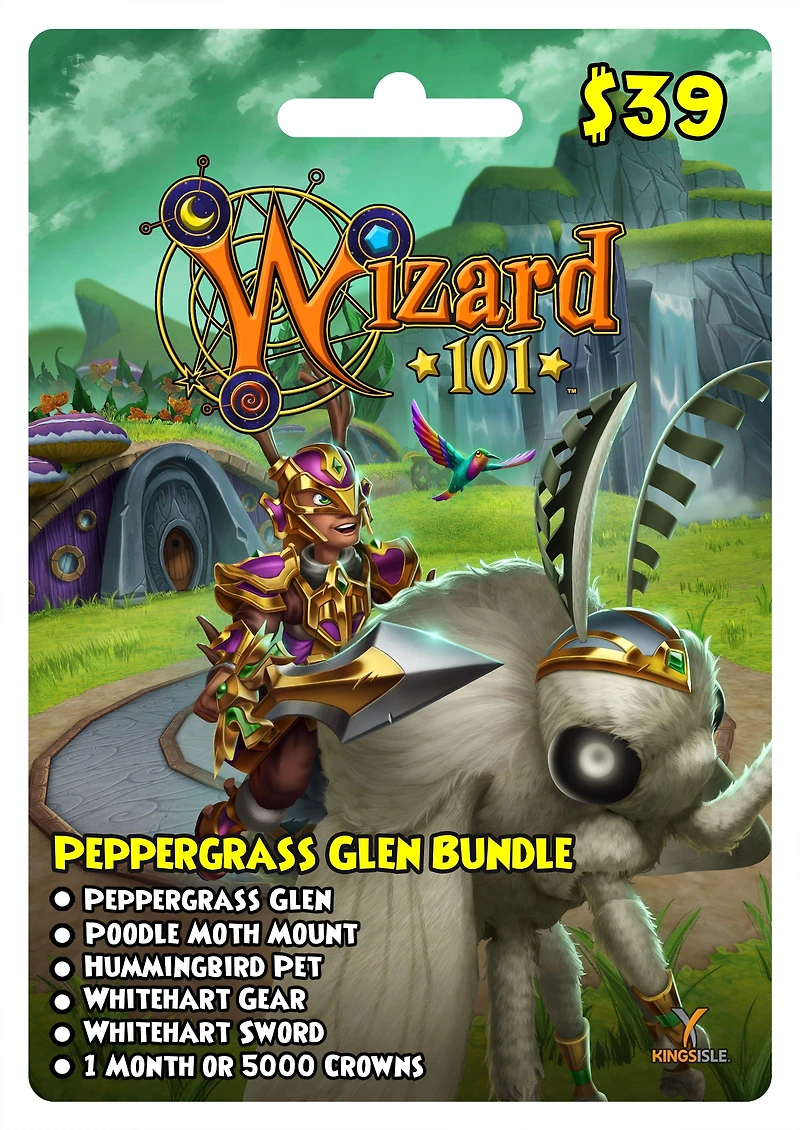 KingsIsle Wizard101 Peppergrass Glen Digital Prepaid Card Bundle