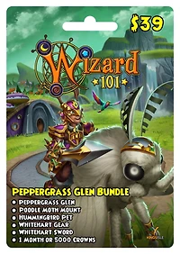 KingsIsle Wizard101 Peppergrass Glen Digital Prepaid Card Bundle