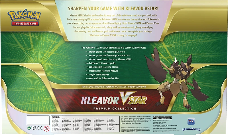 Pokemon Trading Card Game: Kleavor VSTAR Premium Collection Box