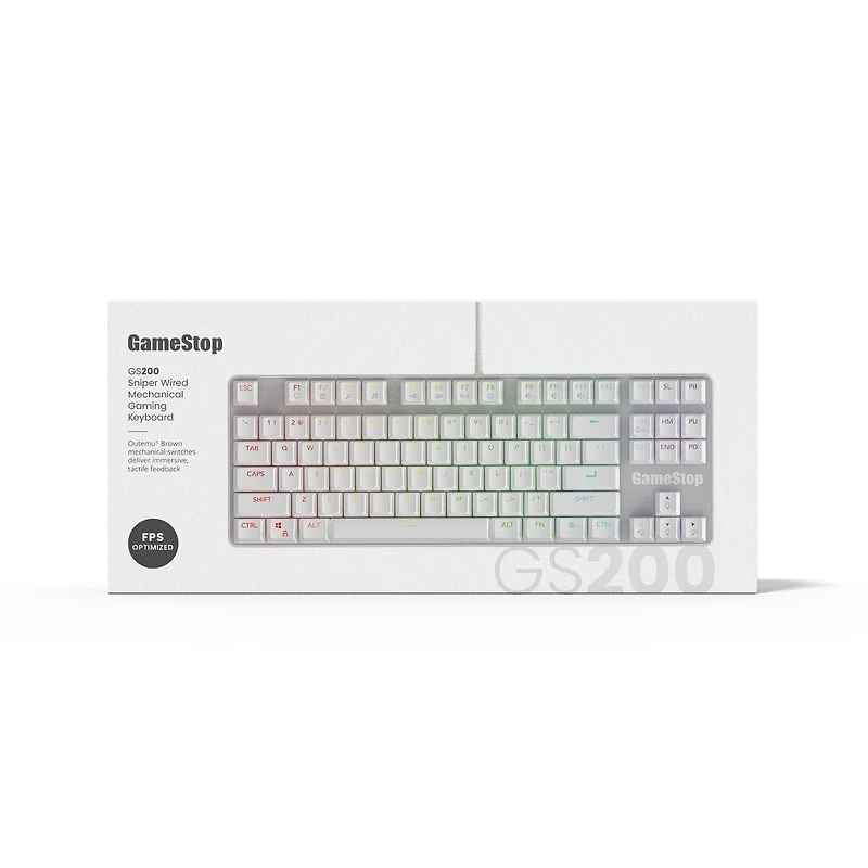 GameStop FPS Sniper Wired Mechanical Keyboard White