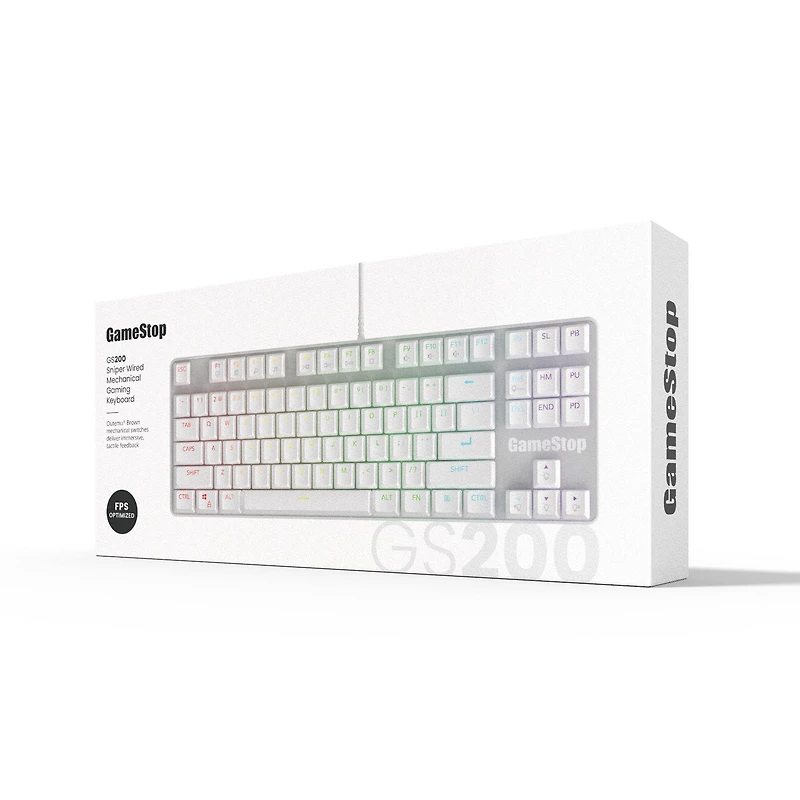 GameStop FPS Sniper Wired Mechanical Keyboard White