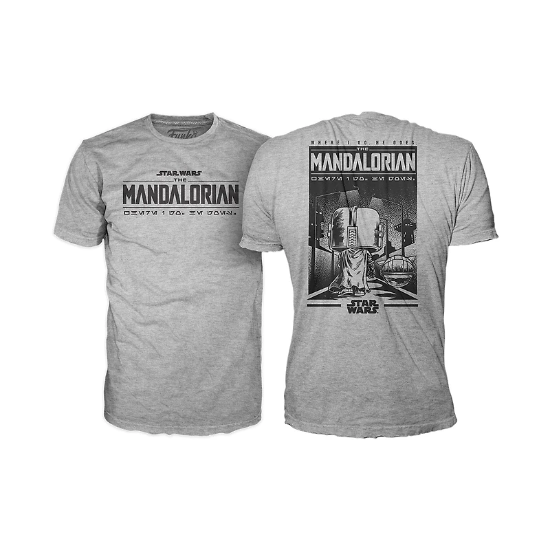 Funko POP! And Tee: Star Wars: The Mandalorian Grogu with Cookie Special Edition Bobblehead and Unisex T-Shirt