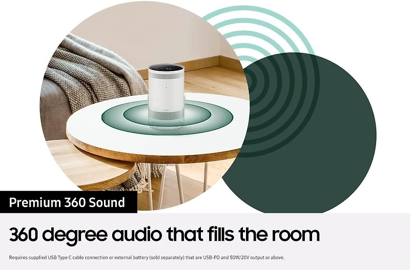 Samsung The Freestyle 550-Lumen Full HD Smart Projector