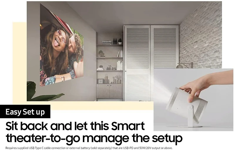 Samsung The Freestyle 550-Lumen Full HD Smart Projector