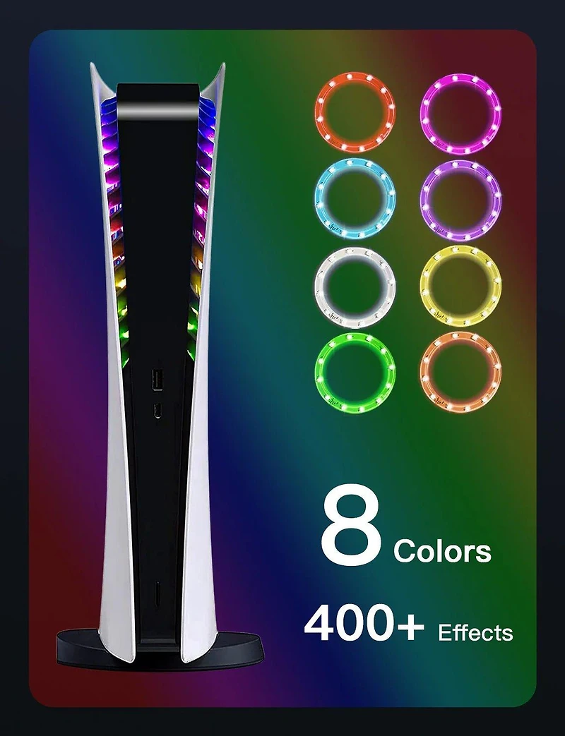 NexiGo RGB LED Light Strip for PlayStation 5